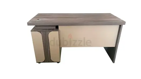 Modern Wooden Office Desk with Under-Desk Storage Cabinet