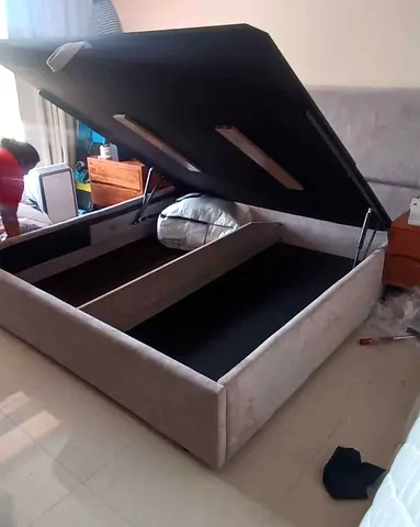 King Size Brand New Fully Custom Made Hydraulic Storage Bedframe Modern Design