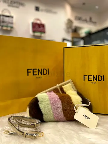 Fendi Multicolor Mink Fur Fendi First Bag (Authentic/PreOwned)