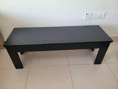 Entryway Wooden Shoe Bench - Black