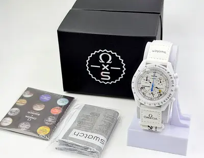 Omega x Swatch Master Copy  MoonSwatch White Mission — Complete Set