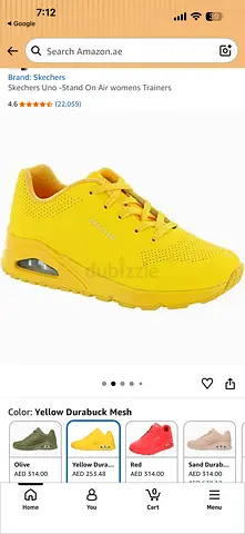 Skechers Yellow men Trainers -size 42.5