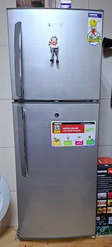 Samsung 320L Silver Double-Door Refrigerator - Good Working Condition