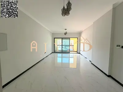 1BR apartment for annual rent in Al Mowaihat 3: free month, 2 balconies, central AC, 2 baths, wardr