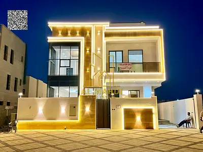 فيلا زاوية شارع و سكة مع روف بسعر شامل كل شئ ( رسوم تسجيل و تملك و كهرباء و ماء و مكيفات ) جاهزة للسكن تملك حر و تورث للأبناء