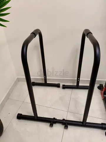 Adjustable Dip/Parallel Bars for Home Workout (Black)