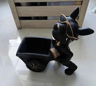 Decorative Black Bulldog