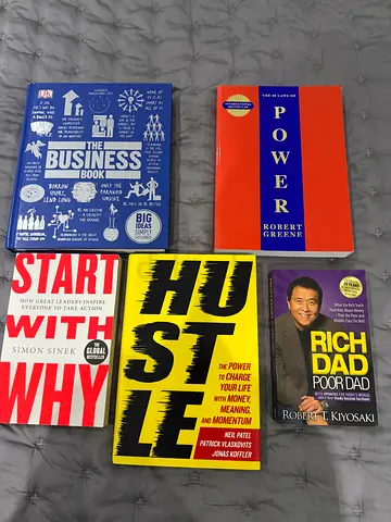 Selling a bundle of popular self-help and business books in very good condition