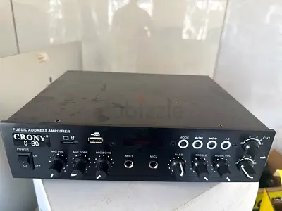 Public address amplifier crony s-80