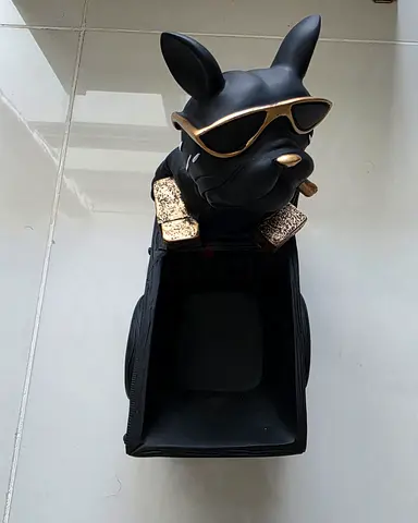 Decorative Black Bulldog