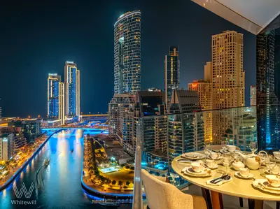 Marina Views |Large Balcony|High Floor | Furnished