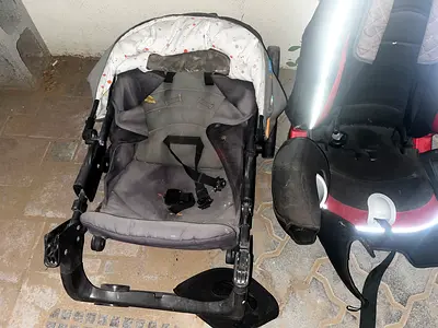 Used stroller frame and infant car seat - collection