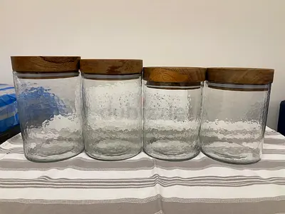 Glass Storage JAR set of 5