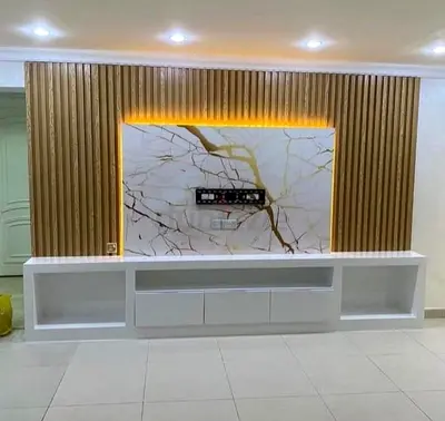 Luxury TV unit wall design