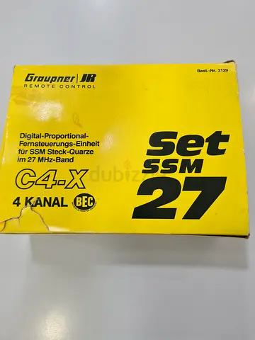 Graupner JR Set SSM 27 C4-X 4-Channel Radio Receiver/Transmitter Set (boxed)