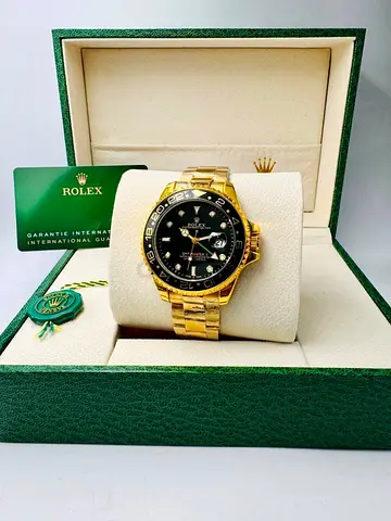 Rolex Gold Tone Mens Watch with Box