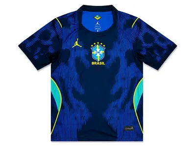 Brazil National Team Jordan Football Jersey - Navy/Blue Replica