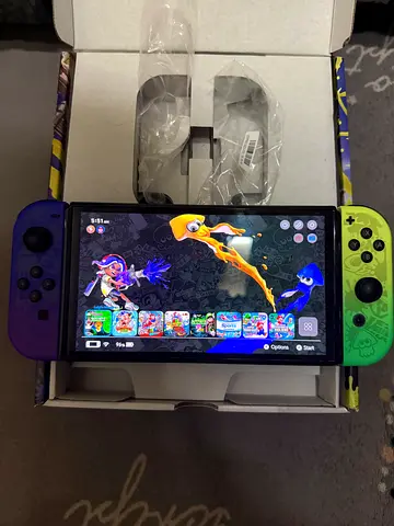 Modded Nintendo Switch Oled Splatoon 3 limited edition