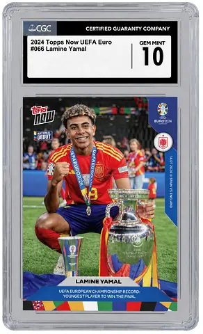2024 Topps Now UEFA Euro #066 Laminé Yamal - CGC Gem Mint 10 (Graded Football Card)