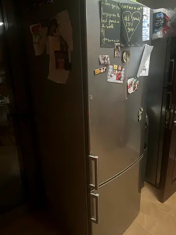 Stainless Steel Double-Door Refrigerator - Good Working Condition