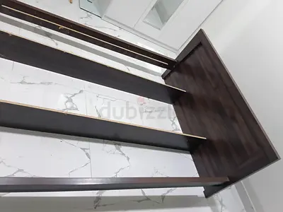 Used Queen Size Wooden Bed Frame - Dark Wood, Good Condition