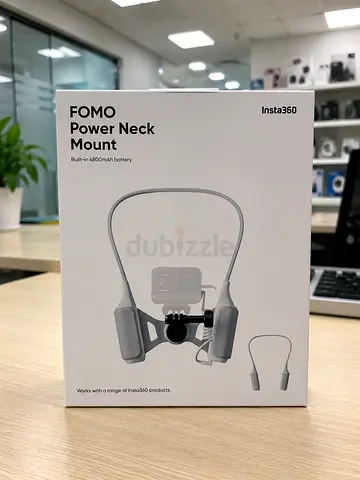 Insta360 FOMO Power Neck Mount – Built-in 4600mAh, Sealed Box