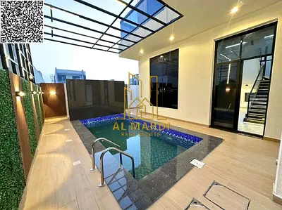 مقدم 10% – فيلا فاخرة للبيع – طابقين + روف – 4 غرف ماستر مع مسبح داخلي – تشطيب شخصي – شامل رسوم التسجيل والتمليك – تملك حر لجميع الجنسيات – عجمان