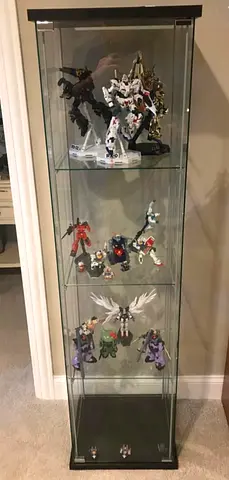 IKEA DETOLF Glass Display Cabinet with LED light