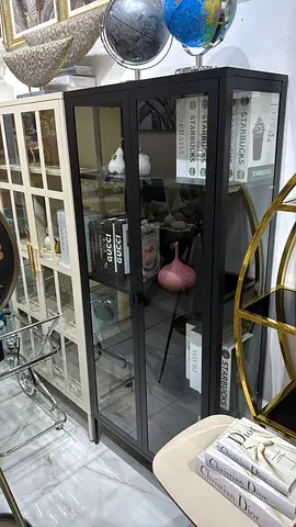 Elegant Glass-Front Cabinet for Stylish Storage