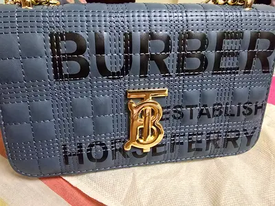 Denim color handbag - BT