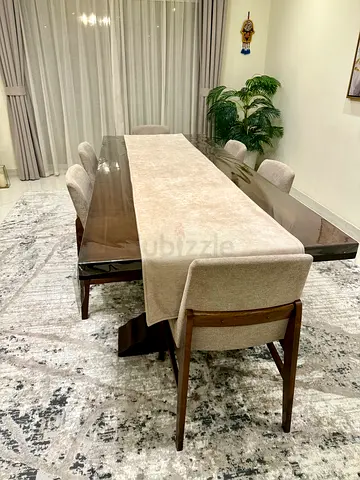 Dining table with 6 chairs for urgent sale ‼️