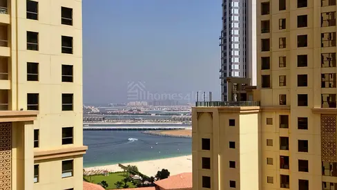3 BR+Maid in JBR with Full Sea View