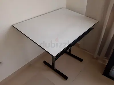 Adjustable Drafting / Drawing Table with White Top — Good Condition