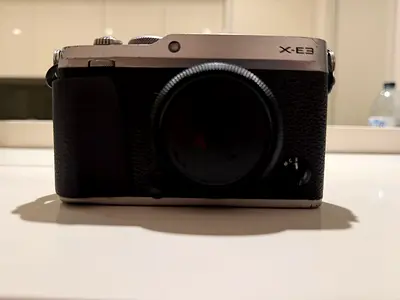 Fujifilm X-E3 mirrorless camera body (used) and 3 lenses