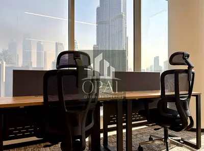 Fitted Office | Burj Khalifa View | 6 Desks