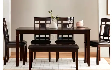 Elliot 6-Seater Dining Set with Bench