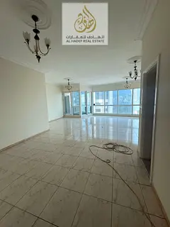 Luxury 3 Bedroom Apartment for Rent in Sharjah Al Majaz 2 | Full Lake View Balcony | Maid Room + 4