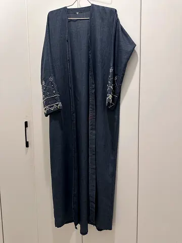 blue abaya