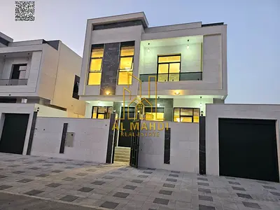Modern villa in Ajman | Al Bahia area | 5 bedrooms, majlis, and 2 living rooms, including central air conditioning | Freehold | Price negotiable