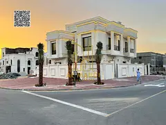 Luxury Classic Corner Villa for Sale in Al Helio 2 Ajman | 6 Master BR + Roof + Pool | Opposite Park