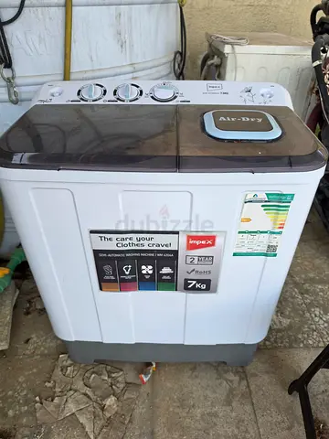 Portable 7kg Semi-Automatic Washing Machine - Good Condition