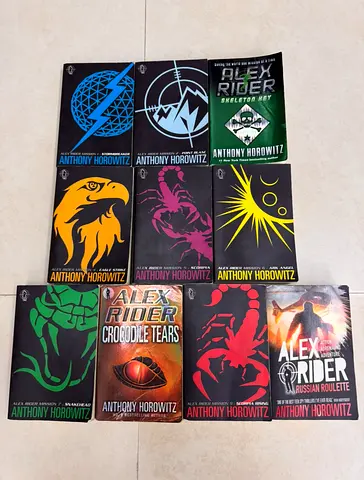 Alex Rider paperback book set by Anthony Horowitz - 10 paperback novels