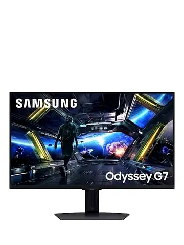 Samsung Odyssey G7 LS27DG702EUXXU Gaming Monitor - 27in 4K (3840x2160) UHD, IPS, 144Hz -