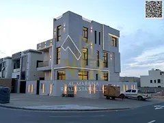 Luxury villa in Al-Haliu, modern design, spacious areas, elegant style, price including registration