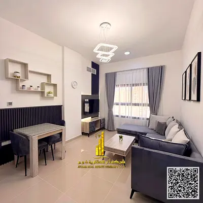 Furnished one-bedroom apartment for monthly rent in Ajman Corniche - near Ship Roundabout | Stylish and tidy furnishings | Includes bills and internet