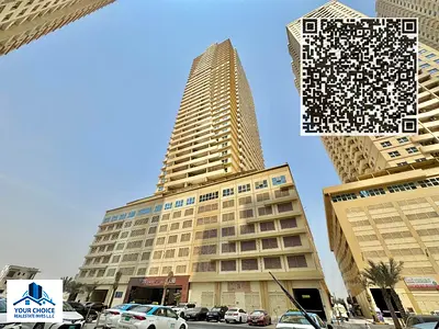 شقة واسعة مكونة من غرفتي نوم للإيجار بسعر 35 ألف درهم إماراتي مع موقف سيارات في برج لافندر، مدينة الإمارات، عجمان