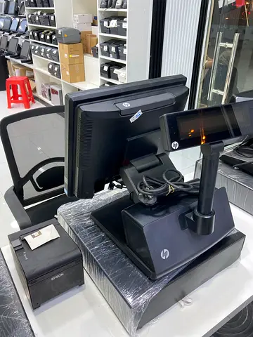 HP Point of Sale (POS) System with Touchscreen, Receipt Printer and Cash Drawer - Used