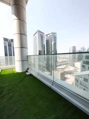 Fully Furnished Office with BALCONY located near Business Bay metro Station- ALL INCLUSIVE AND NO HIDDEN CHARGES!