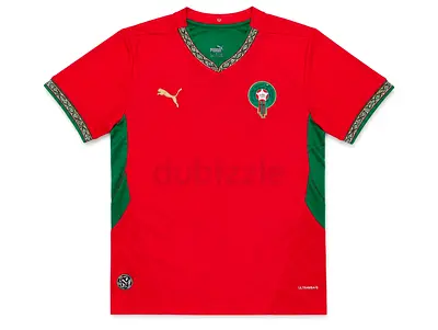 Red Morocco National Team Puma Football Jersey Replica