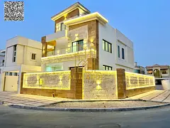 Luxury villa in Al Yasmin, Ajman, ready for immediate occupancy with high-end finishes and spacious